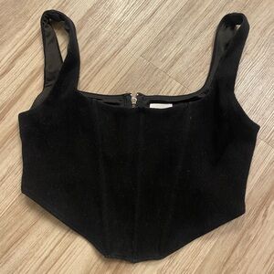 Black corset top